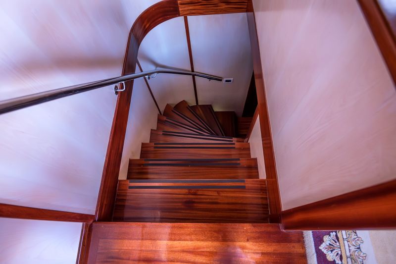 Cherry Wood Steps Installation