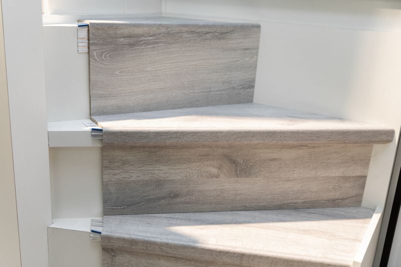 Cherry Wood Steps Installation