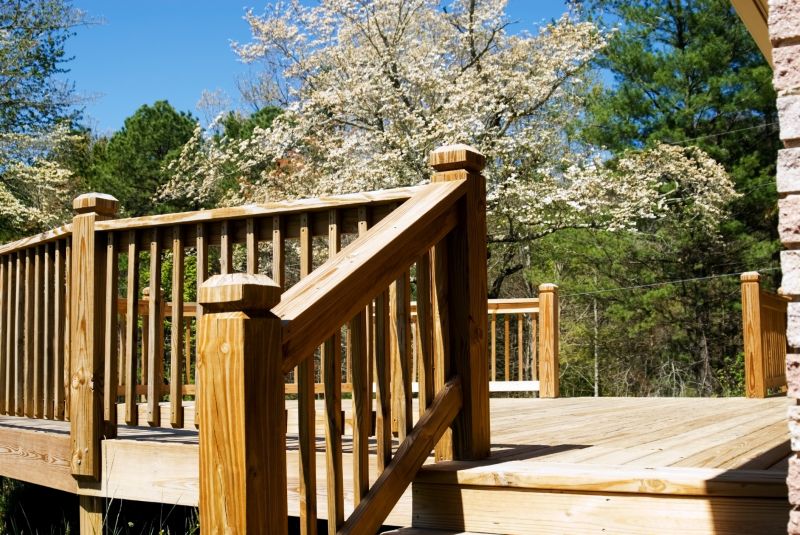 Deck Handrail Installation