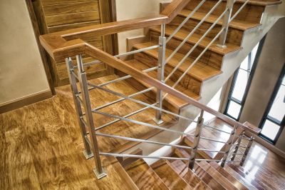 Mahogany Stairs Installation