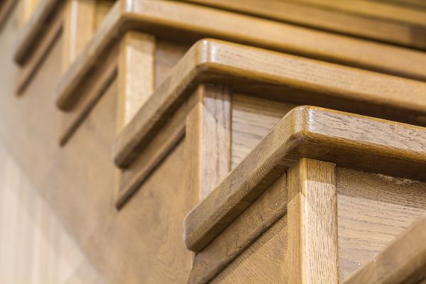 Oak Stair Edging Installation